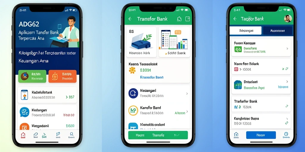 Antarmuka ADG62 yang sederhana untuk transfer bank yang cepat.