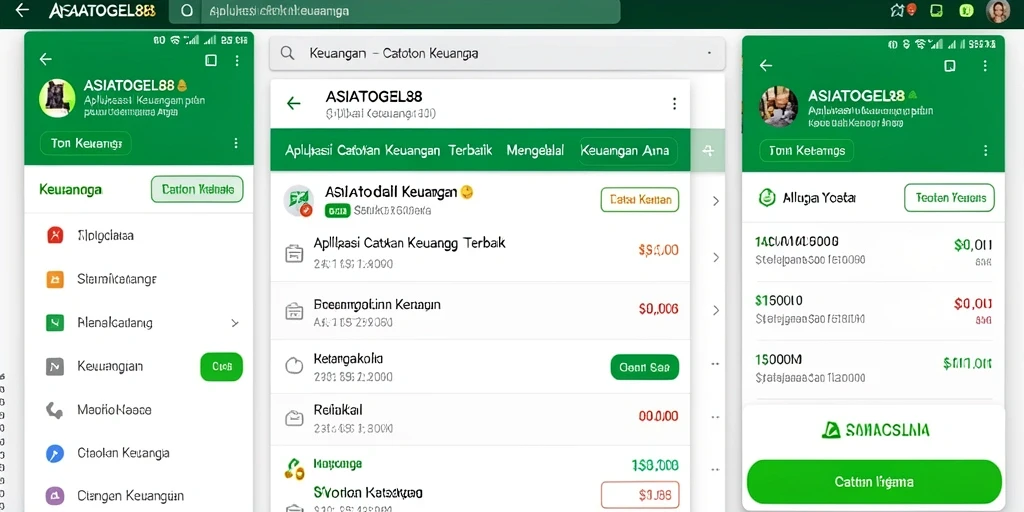 Antarmuka pengguna <strong>ASIATOGEL88</strong> dengan fitur Catatan Keuangan yang menarik.