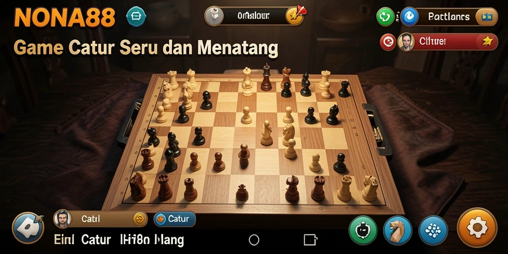 Antarmuka Catur NONA88 yang modern dan menarik.