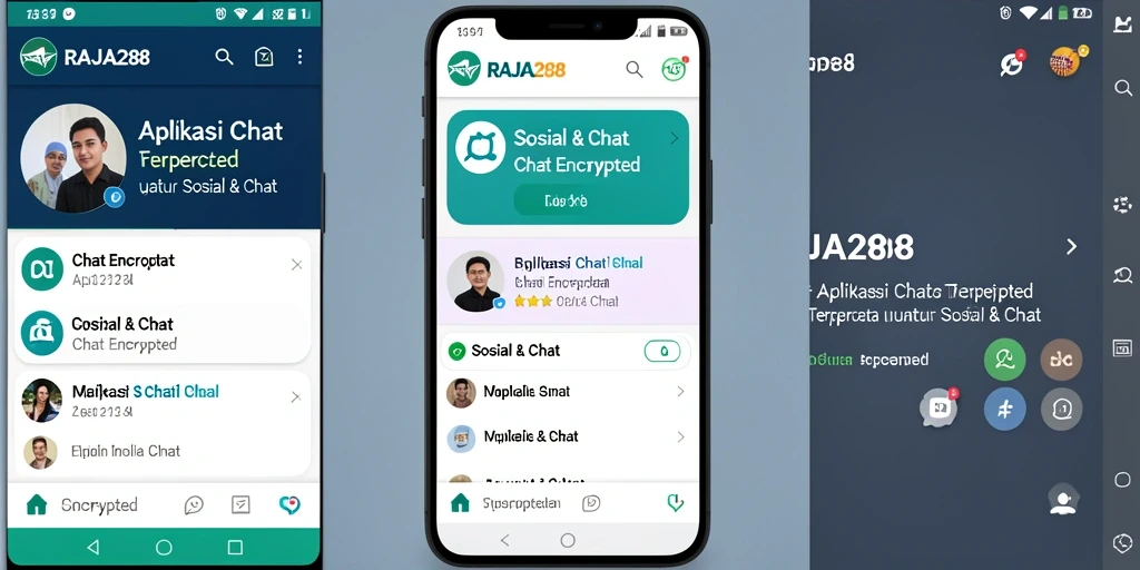 Tampilan antarmuka RAJA288 yang intuitif untuk Chat Encrypted.