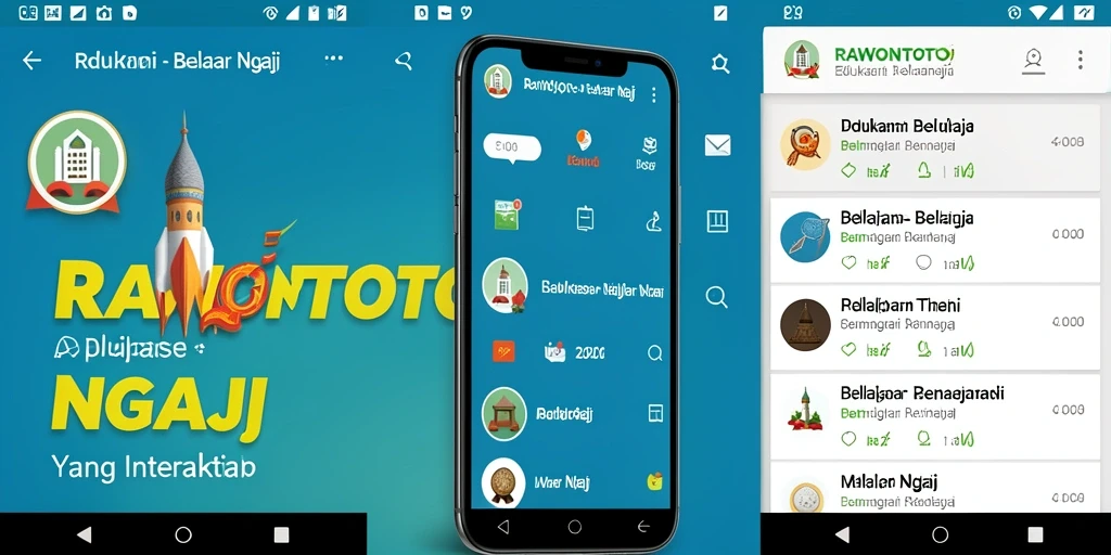 Antarmuka aplikasi RAWONTOTO yang sederhana dan user-friendly.