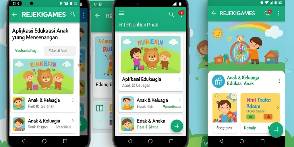 Antarmuka pengguna yang ceria dan edukatif dari REJEKIGAMES.