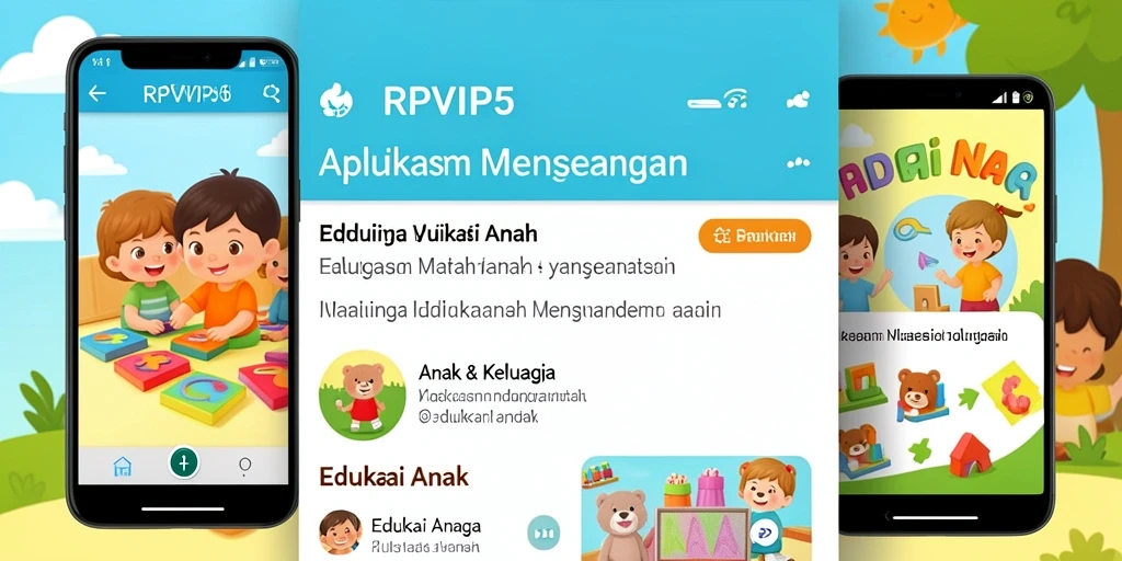 Tampilan antarmuka aplikasi RPVIP5 yang interaktif dan menarik untuk anak.